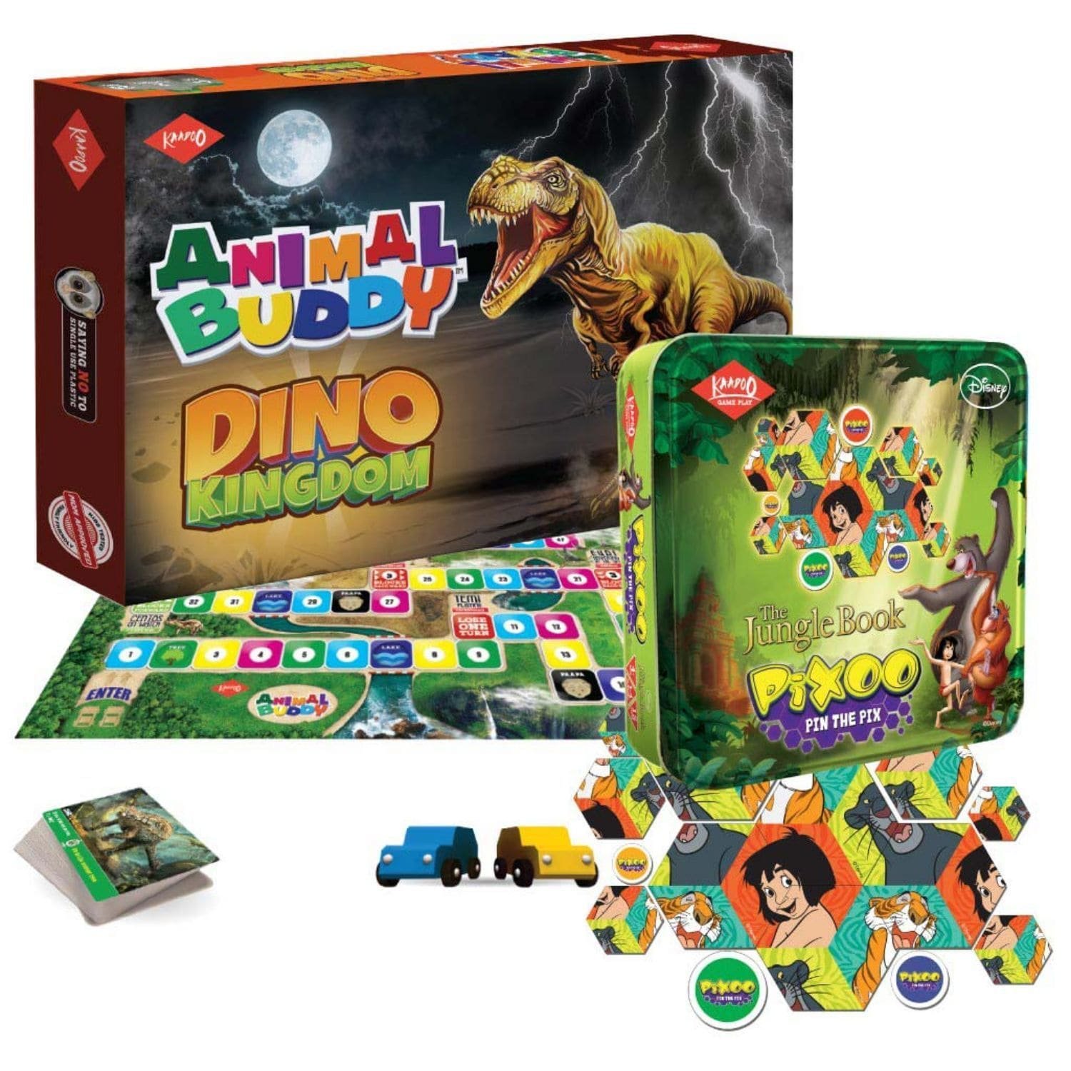 Animal BuddyDino Kingdom and Disney PixooJungle Book (2in1 Combo) Hands to Mind