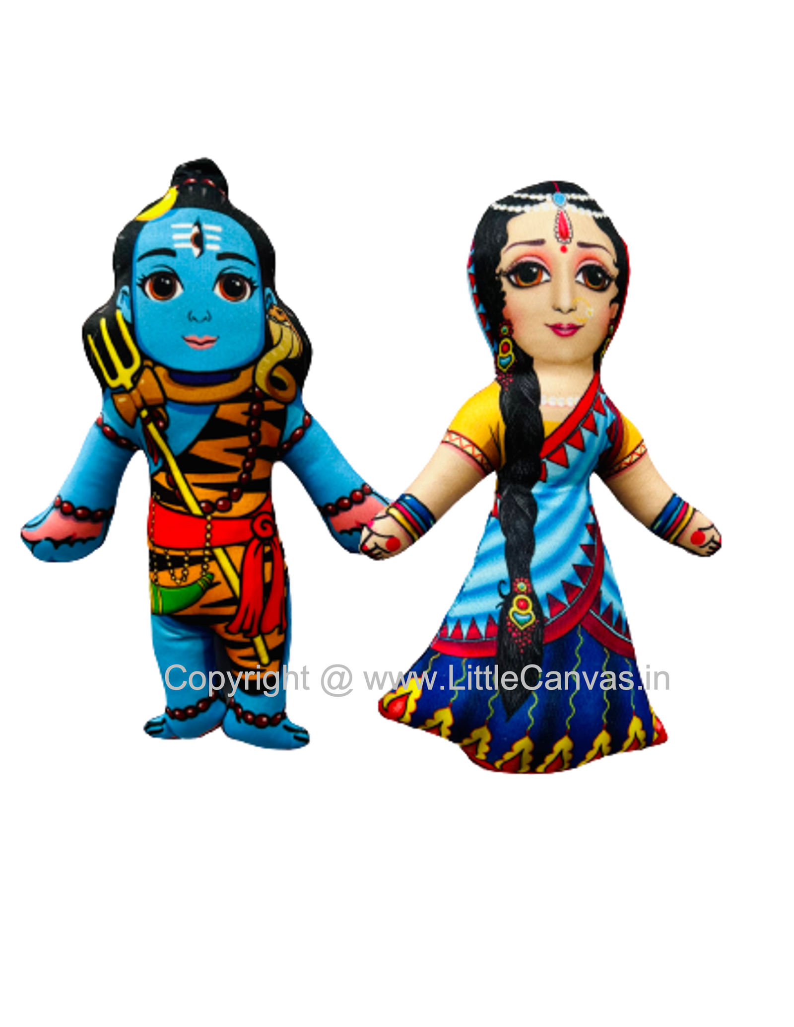 Lord Shiva and Goddess Parvati Plush Dolls – Hands to Mind